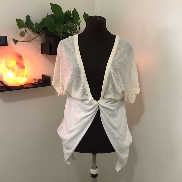 NWT Free People Cardigan Cream/White - Picture 1 of 9